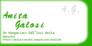 anita galosi business card